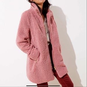 LOFT faux teddy jacket